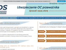 Tablet Screenshot of oc-przewoznika.info